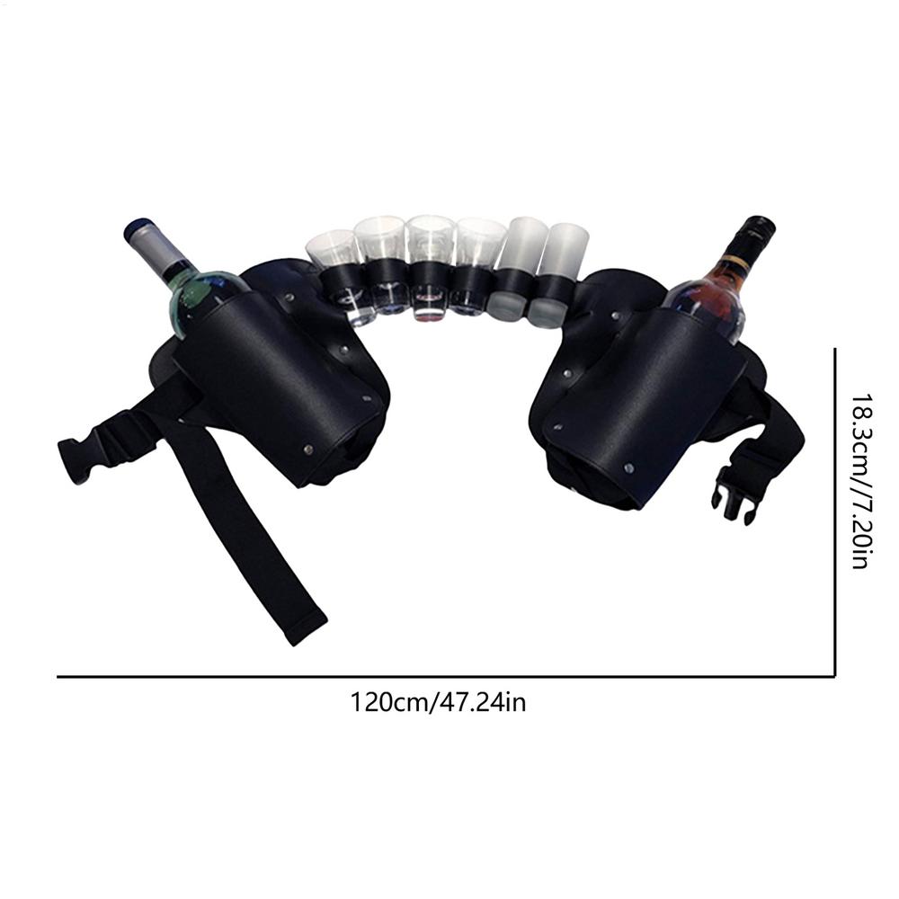 Waist beer bottle waist bag Adjustable Drink Holder for camping Portable Beer Belt Bag Wine Bottles Can Holder Waist Pack Bag
