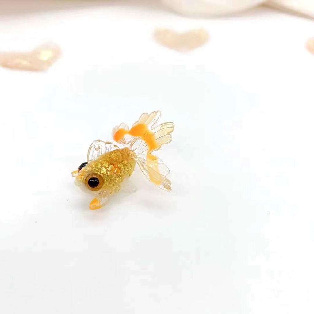 Миниатюрные фигурки для миниатюрного сказочного сада, украшение в виде золотой рыбки