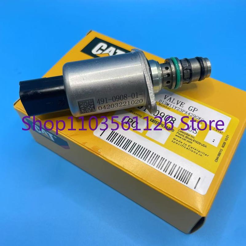 4910908 491-0908 Solenoid Valve For C7.1 Engine 320 320GC 326 330 345GC 349 352 340 352 MH3040 Excavator Accessories