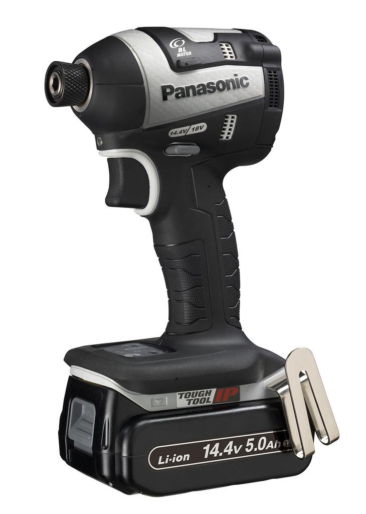 Panasonic Зарядный ударный EZ75A7 Двойной компактный Общая длина 118 мм Легкий Аккумулятор x Зарядное устройство и Кейс в комплекте Ударный шуруповерт Черный (14,4 В/18 В