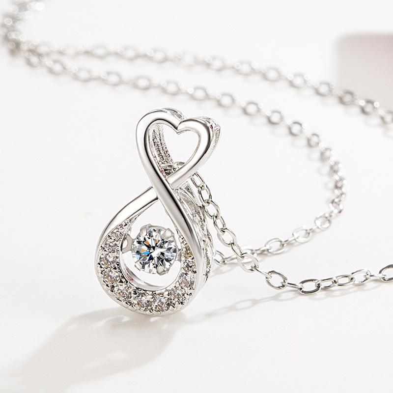 Sace Gems Copper Alloy Zircon Women Pendant Necklace Fashion Gift