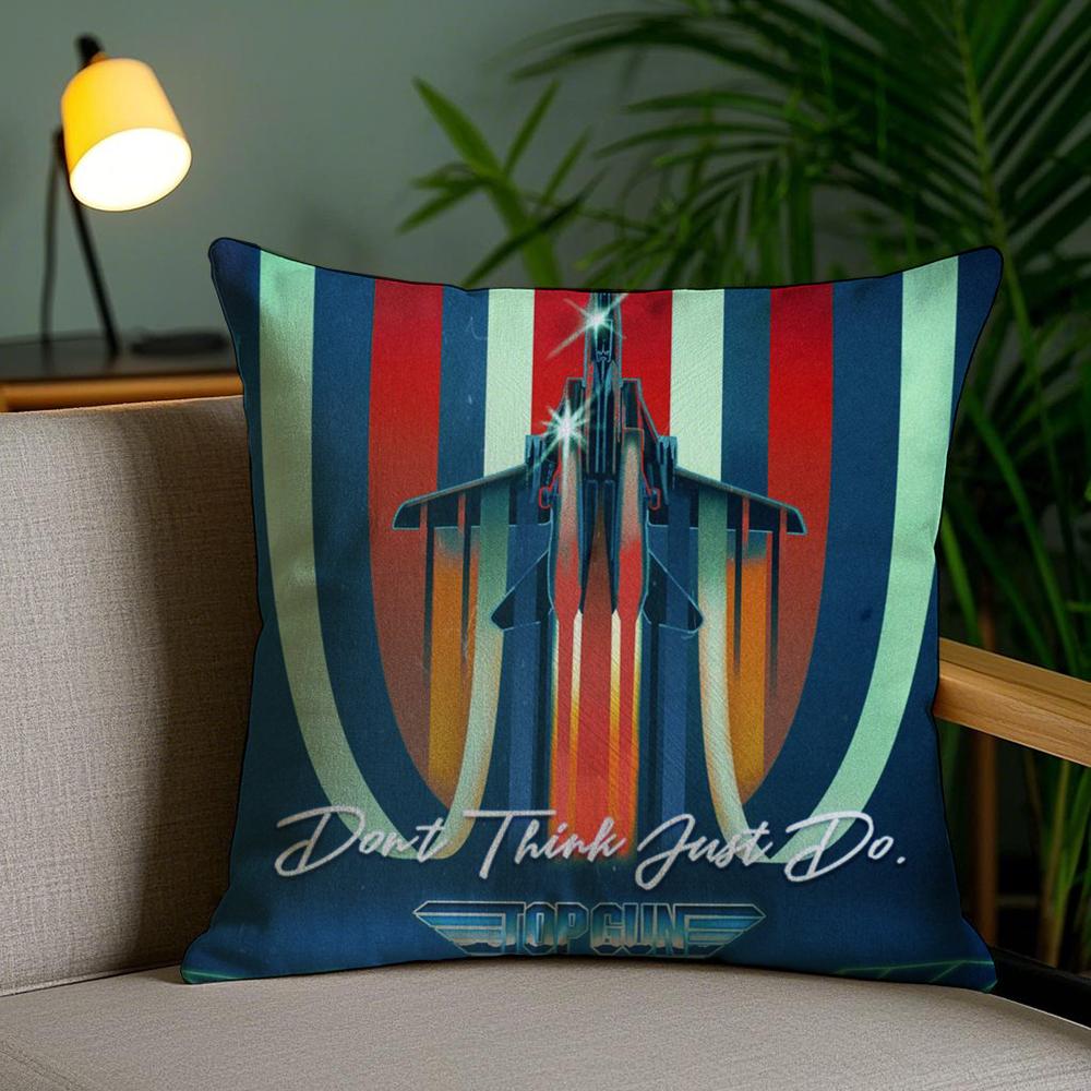 Классический Фильм T-Top Gun Наволочка Мягкий Короткий Плюш Двусторонний Принт Домашний Декор Машинная Стирка Наволочка Подарок
