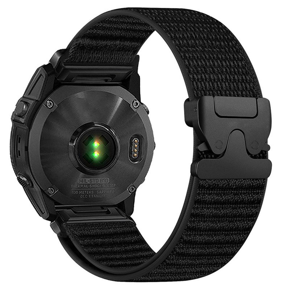 Нейлоновый ремешок для часов Garmin Fenix 7X Pro/7X/6X Pro QuickFit 26 мм с парашютной пряжкой, плетеный ремешок для запястья с разъемом из нержавеющей стали