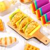 6pcs Wavy Colorful Taco Holder Microwaveable Taco Stands Mexican Pancake Rack  Dinning Table