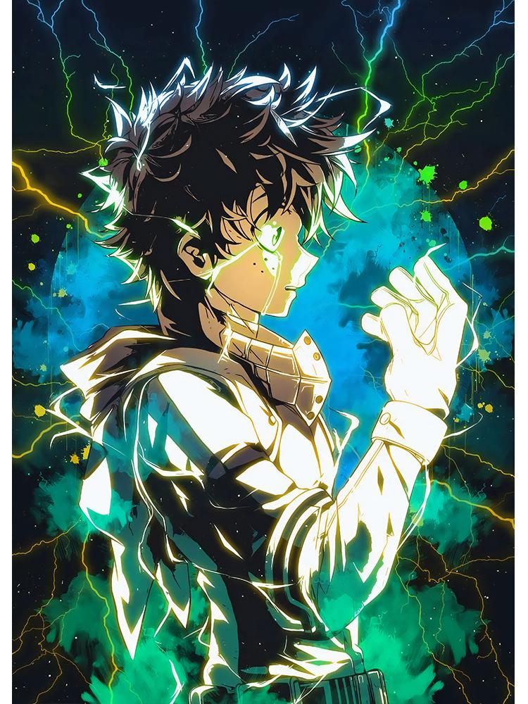 Япония Манга Мой герой Академия Деку плакат холст картина BNHA Midoriya Izuku настенная картина для гостиной украшения дома