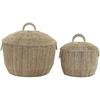 Basket Set - DKD HOME DECOR - Standard - Metal - Multicolor - 51x51x48 Cm