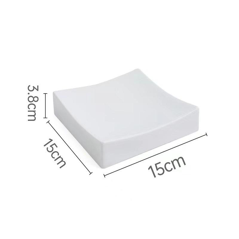 Solid Color Ceramic Sushi Plate Restaurant Dessert Plate Sashimi Plates Cake Plates Molecular Cuisine Specialty Tableware