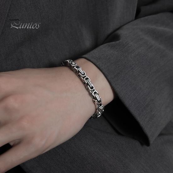Мужской браслет изысканный не выцветает пряжка застежка титановая сталь мужской браслет ювелирные изделия повседневная одежда