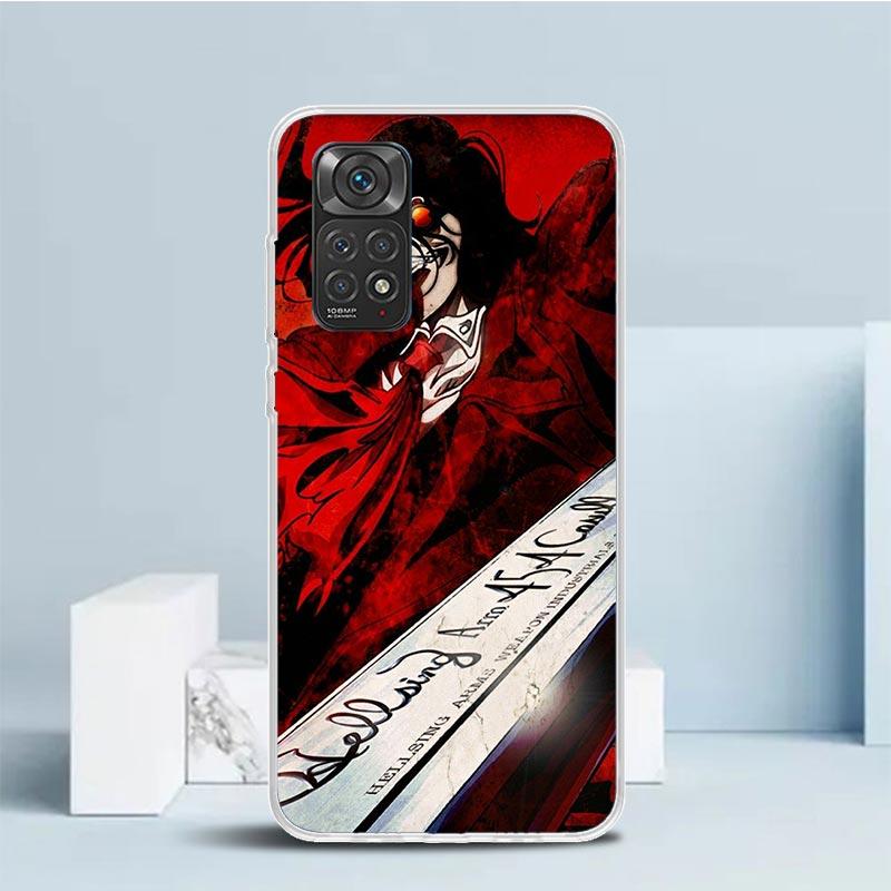 Мягкий чехол A-Alucard Hellsing Anime для телефона Xiaomi Redmi Note 15 14 13 12 Pro Plus Чехол для телефона 14S 11S 11T 11E 10S 10 4G Узорная задняя крышка