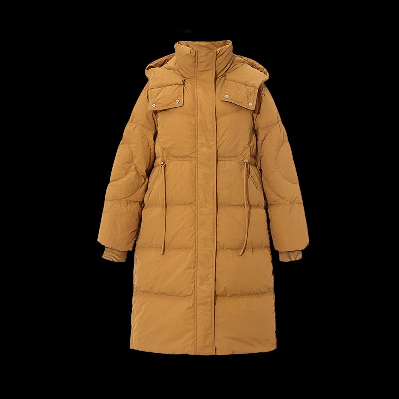 Shetu Women's Winter Long Hooded Down Jacket