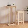 822177 vidaXL Bar Table 60x60x110 Cm Solid Pine Wood
