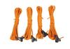 Captain Stag Guide Tent Tarp Guy X for Reflective Set of Rope, Rope, Rope, Rope, 1.8mm 350cm, Tents, Material, 4, Orange, UA-4530