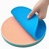 Round Insulation Silicone Mat Non-Slip Heat-Resistant Anti-Scalding Honeycomb Microwave Oven Mat Pot Holder Thicken Coasters