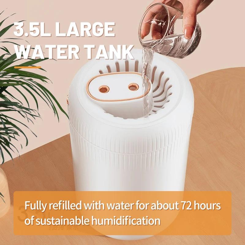 Новый 3,5 л увлажнитель большой емкости бытовой объем тумана USB автомобильный арома-аппарат офисный воздушный распылитель