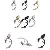 Dragon Punk Ear Cuffs With Alloy Electroplated Finish For Unisex Gothic Style