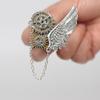 Vintage Steampunk Brooch Retro Punk Gears And Wing Brooch Pin Lapel Pin Dress Shirt Corsage for Women Men Outfit Accessory