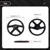 RASTP-Universal 14inch 350mm Racing Steering Wheel Skidproof PU Leather Car Sport Steering Wheels Car Accessories STW080