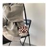 Клетчатая одноплечевая холщовая маленькая женская сумка Harajuku Girl Soft Sister Trend Crossbody Bag