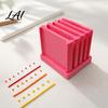 Ceramic Modeling Tools 1 Set Polymer Clay Thickness String Rollers Rolling Guide 0.5-5mm with Storage Base Strip Roller Maker for Earrings