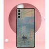 Чехол-картина Клода Моне для Samsung Galaxy S25 Ultra S21 S22 S23 S24 Ultra S9 S10 S20 Plus S25 FE Защитная крышка Funda