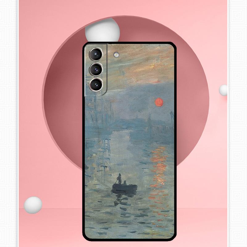Чехол-картина Клода Моне для Samsung Galaxy S25 Ultra S21 S22 S23 S24 Ultra S9 S10 S20 Plus S25 FE Защитная крышка Funda