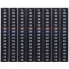 8pcs 10℃ to 40℃ Temperature Sensing Stickers Liquid Crystal Self Adhesive Fish Tank Thermometer Black Thermometer Labels