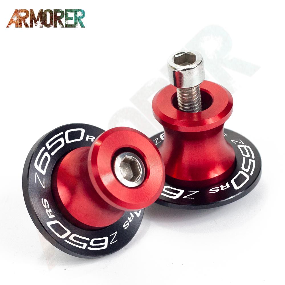 Алюминиевые катушки маятника с ЧПУ для мотоцикла, 8 мм, винты для подставки, алюминиевые аксессуары с ЧПУ для KAWASAKI Z650RS Z 650RS Z650 RS