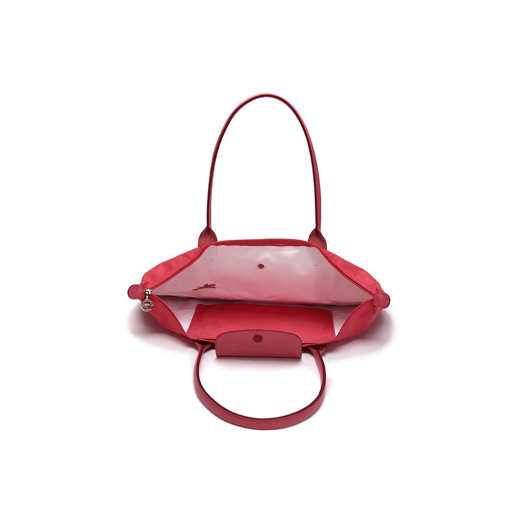 Longchamp Сумка-тоут Le Pliage 31 из канваса и кожи Женская сумка-тоут Гранат 1899619P35