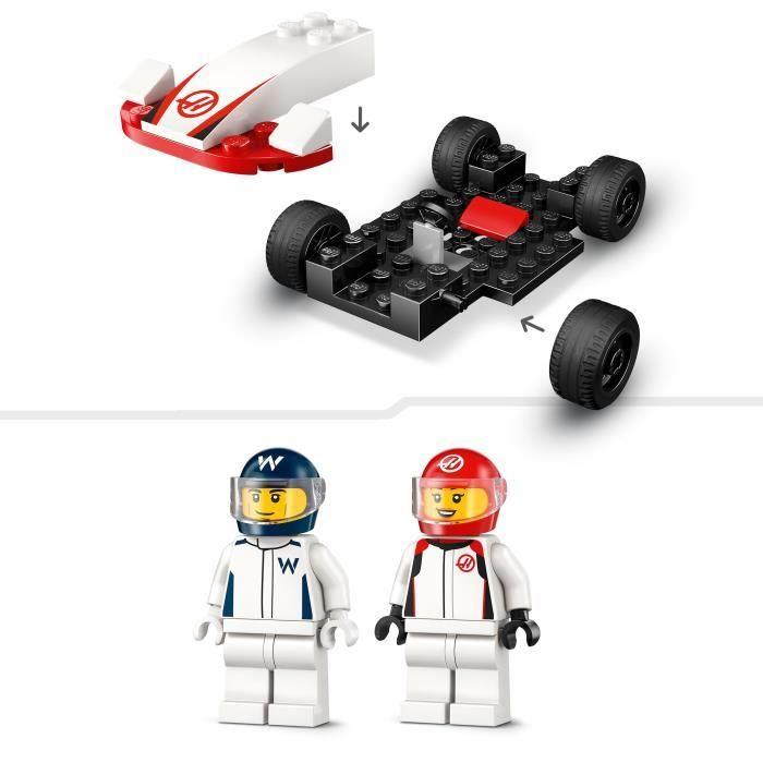 LEGO City 60464 Voitures de course de F1 Williams Racing et Haas F1 - Jouet dès 4 ans