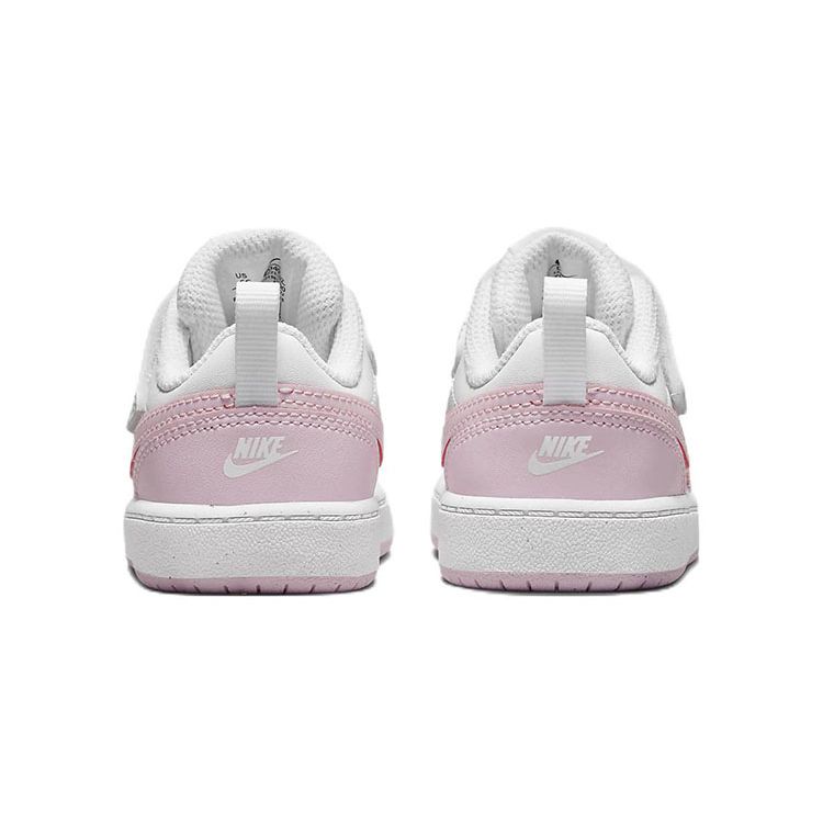 Nike Court Borough Low 2 SE TD White Pink Foam Baby Sneakers DQ0493-100