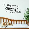 1sheet Translucent PVC Self Adhesive Wall Stickers Waterproof Building Decals for Home Living Room Bedroom Wall Decoration Paw Print 960x390mm