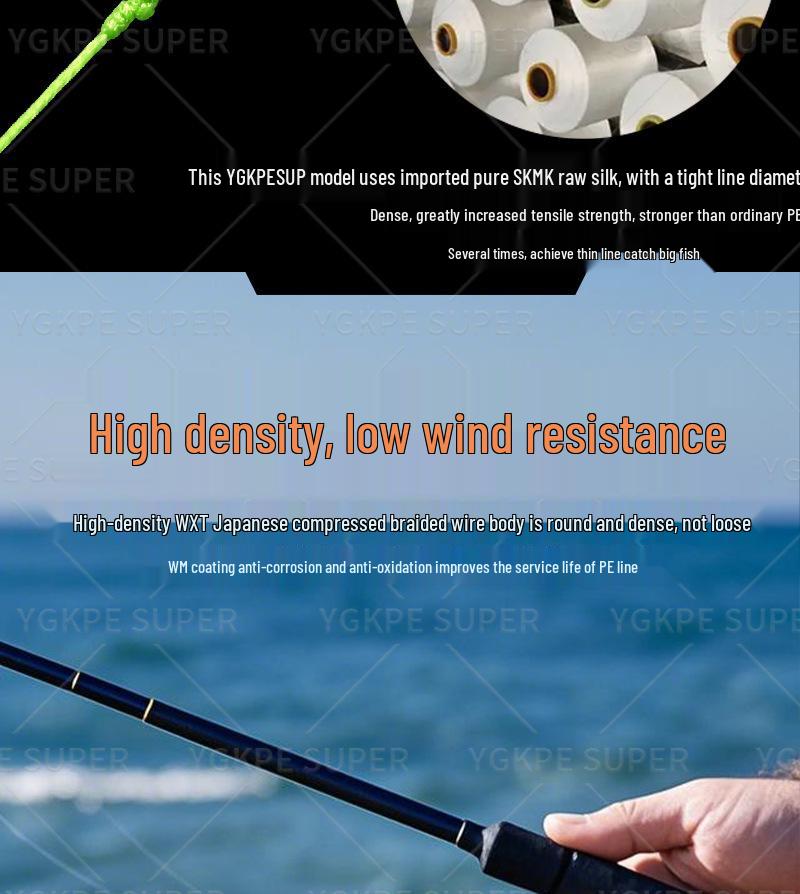 Новая плетёная леска PE с 16+1 жилами для морской рыбалки - Ультра-дальний заброс, Сильная фиксация, Черная, Идеально подходит для ловли на блесну