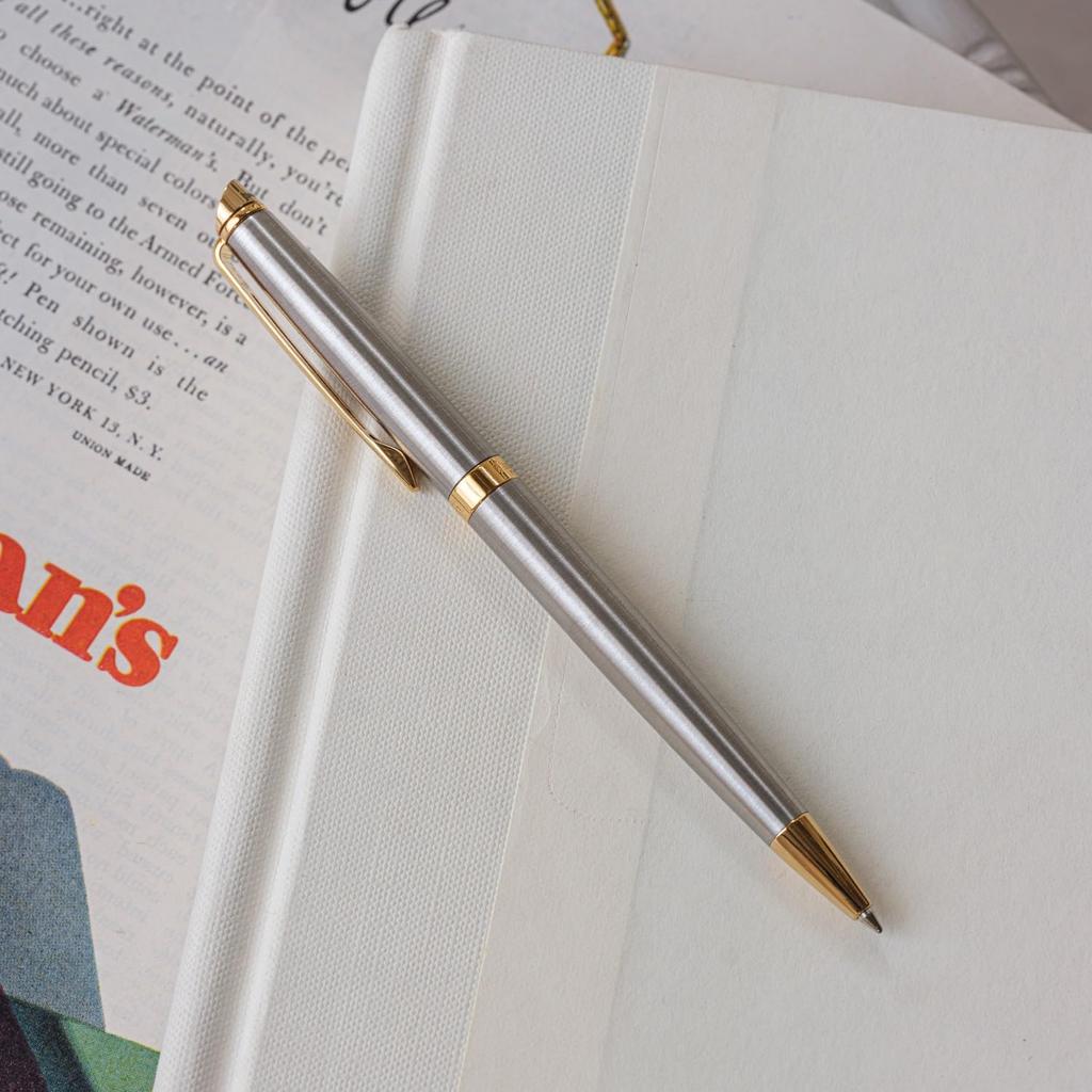 Шариковая ручка Waterman Metropolitan - Премиальная нержавеющая сталь GT Подарок, Официальный предмет роскоши S0920360