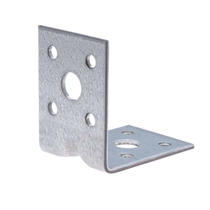 Équerre de fixation - keple - p-cbr-90x50x50x2-zn-p10 - acier galvanisé - lot de 10 - 90 mm