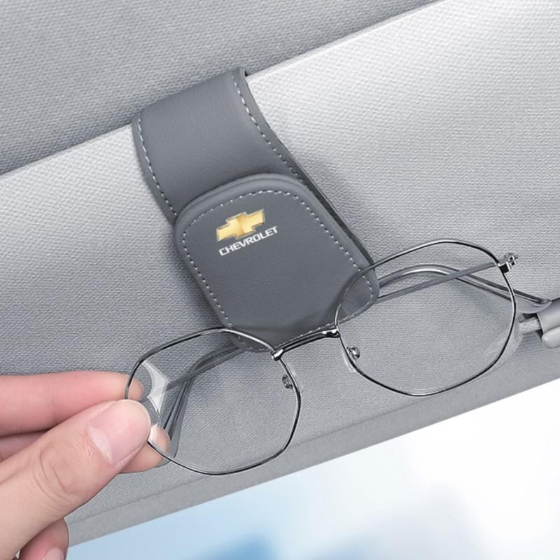 Для Chevrolet Spark Captiva Cruze Tracker Epica Nubira Автомобильный солнцезащитный козырек Зажим для очков Кожаный зажим для очков Аксессуары