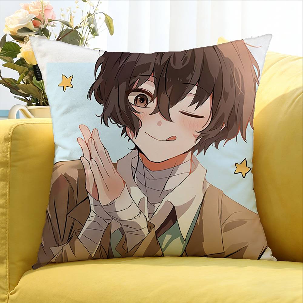 Bungo Stray Dogs Осаму Дазай Различные размеры Квадратная наволочка для Автомобиля Дома Спальни Декор