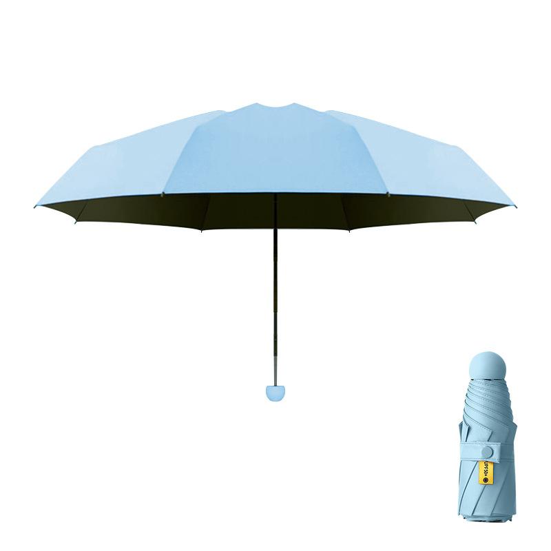 Мини-зонтик, переносной, виниловый, солнцезащитный, защита от ультрафиолета, зонт от непогоды и дождя, 50% зонт для печати