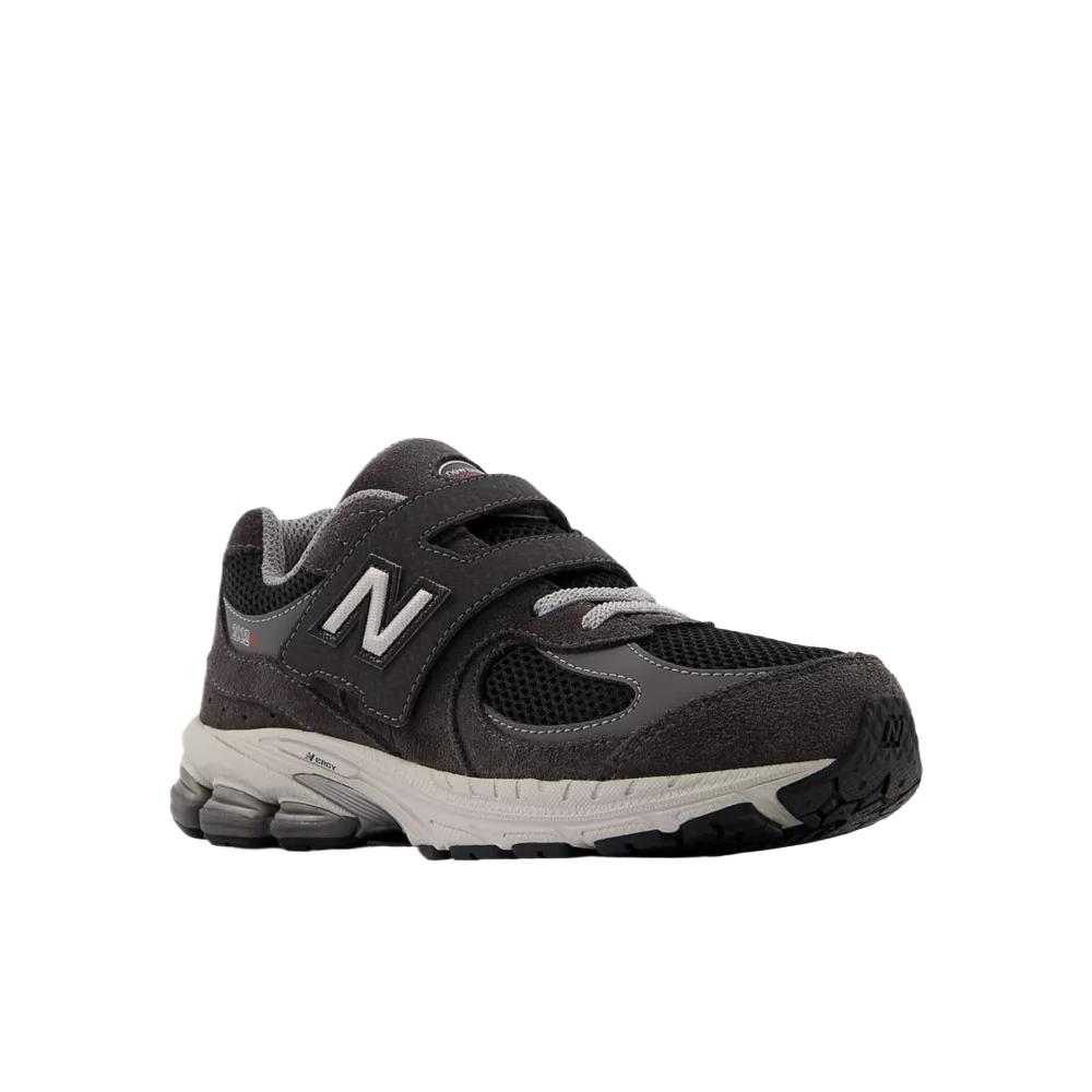 New Balance NB 2002 Сетка Замша Липучка Модные Удобные Стильные Крутые Амортизирующие Кроссовки Детские Кроссовки Черный Серый PV2002RA
