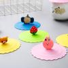 Sealed Cartoon Dustproof Tea Lids Leakproof Proof Lid Cup Cup Accessories Silicone Cup Cover