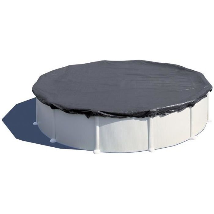 GRE - Bâche d'hivernage pour piscine tubulaire hors-sol ronde Ø4/4,6m - 180g/m² en polyéthylene