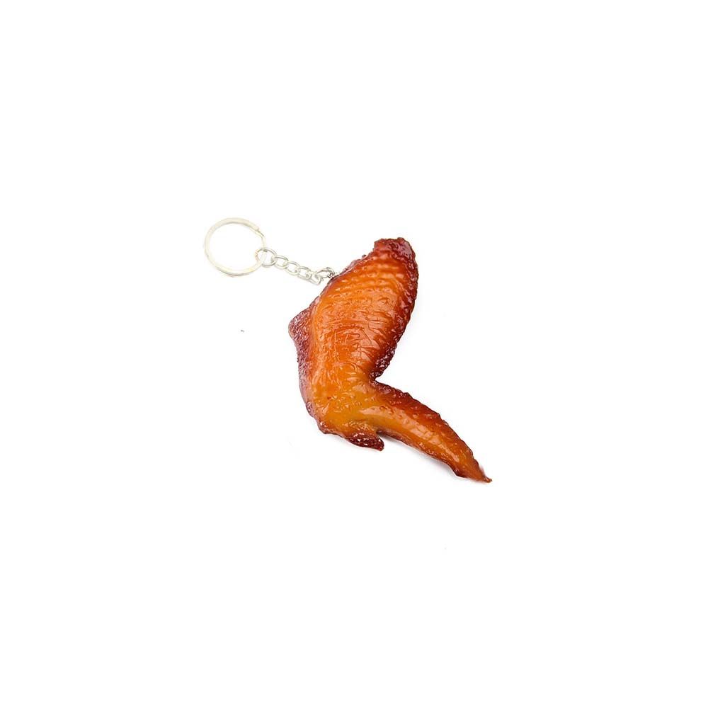 Wings Pork Belly Drumstick Fashion Jewelry Fast Food Key Ring Simulation Food Keychains Bag Pendant