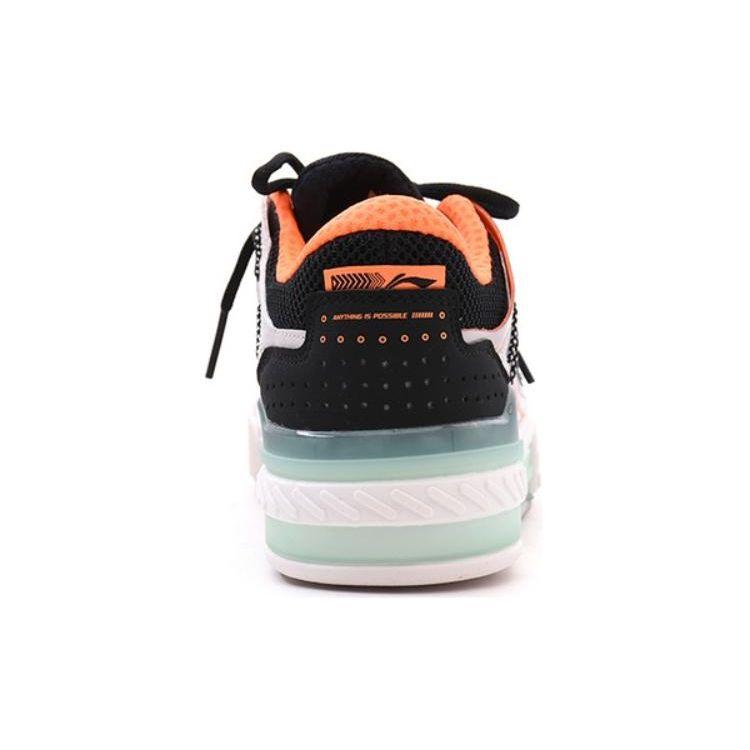 LiNing Morning Glow Удобные нескользящие износостойкие легкие низкие кроссовки для скейтбординга Мужские кроссовки Серые Черные AGCR191-2