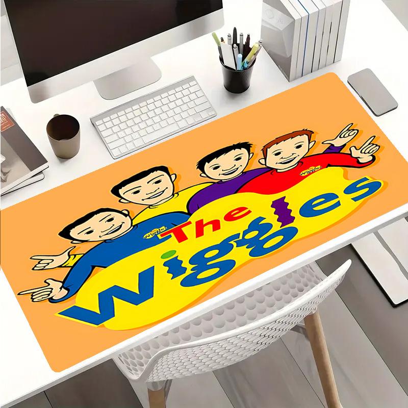 Премиум-коврик для мыши The Wiggles с прошитыми краями, Нескользящий, Прочный резиновый материал, для рабочего стола и игр, Отличный подарок
