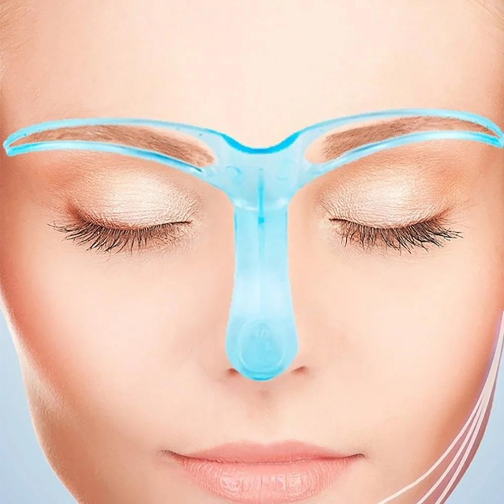 1 шт. Трафареты для макияжа глаз для женщин Макияж Шаблон для бровей Трафарет Уход Формирование Помощник DIY Руководство для рисования бровей Шаблоны