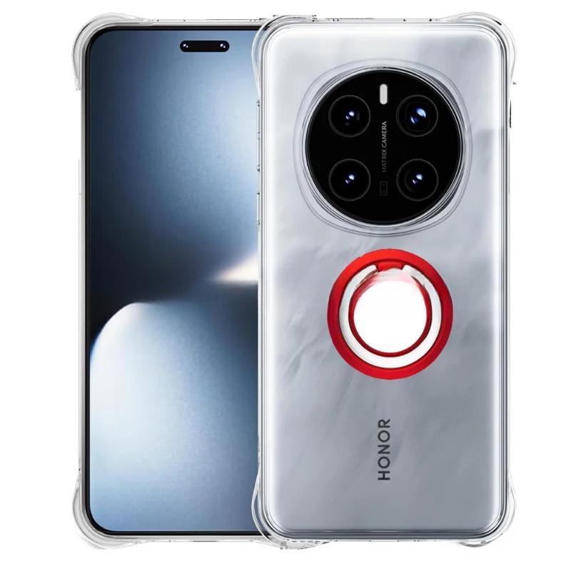 Для Honor Magic 7 Lite Magic7 Pro Магнитный держатель кольца Чехол для Honor Magic 7lite 6 5 4 Pro X8C X9C Smart X7C Противоударные прозрачные силиконовые чехлы