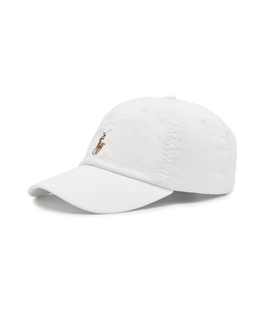 Кепка-бейсболка POLO RALPH LAUREN из эластичного хлопкового твила - Белая