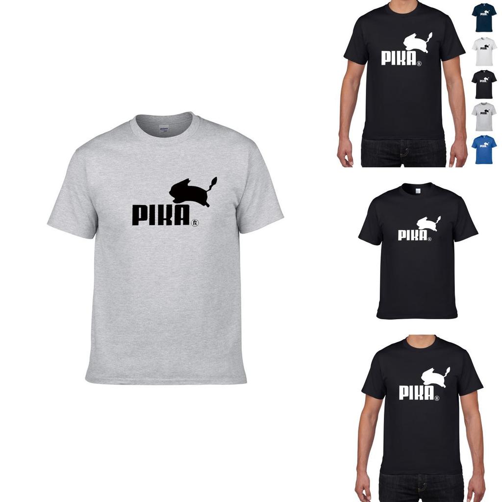 Футболка премиум качества Pokemon Cartoon Pika Pikachu Funny Anime Logo для мужчин и женщин, многоцветная