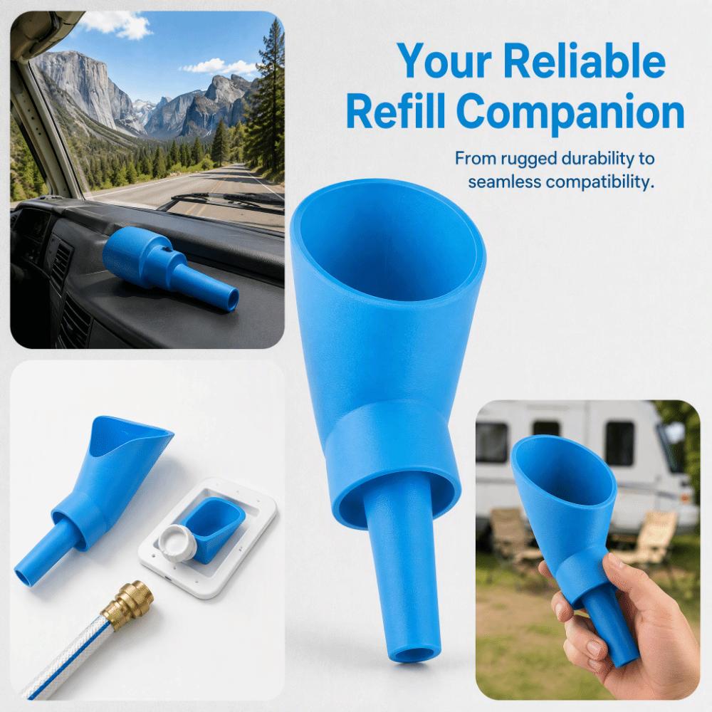 Overflow Prevention Water Funnel Filter Water Filler Funnel Overflow Prevention Funnel Vehicle
