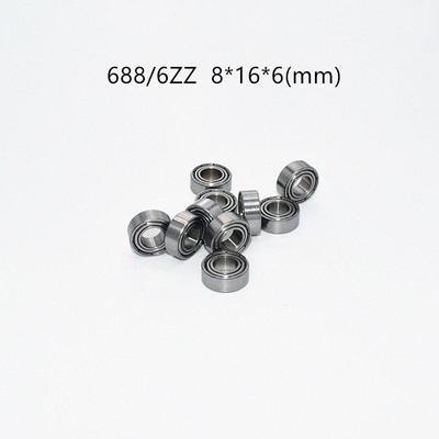 688-6ZZ 8*16*6(мм) Подшипники 10 шт. Металлические герметичные детали из хромированной стали