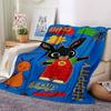 1Pc Bunny Friends Adventure Blanket For Couch Bed Plush Cozy Fuzzy Blanket Super Soft Warm Blankets For Fall And Winter 09188